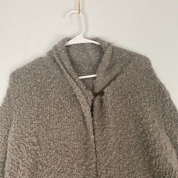 Johnston & Murphy Open-Front Slub Knit Cardigan Women's Size XS Wool Comfort - Picture 13 of 14